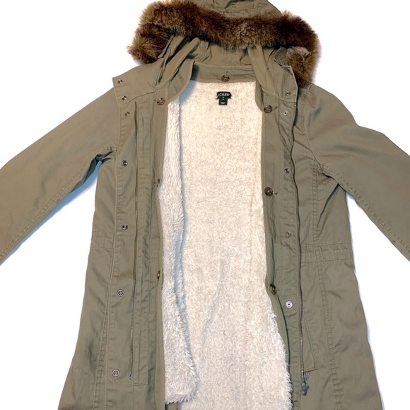 Vintage J.Crew Utility Jacket Removable Sherpa Lining - Picture 2 of 13